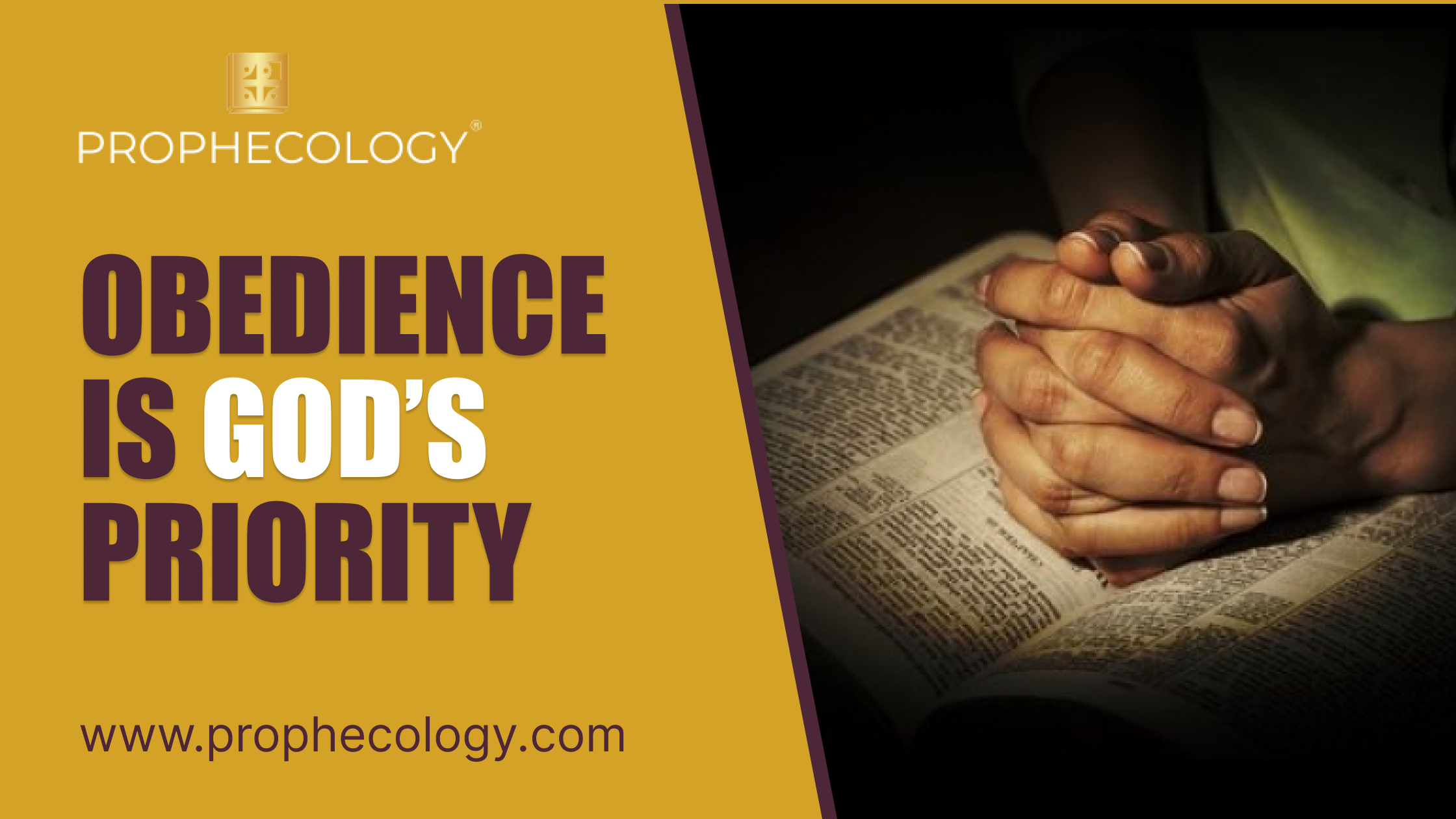 Obedience is God's priority, Obedience to God